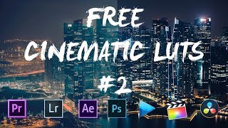 8 FREE CINEMATIC LUTS #2 ( PREMIERE PRO, FINAL CUT PRO, AFTER EFFECT ETC...)