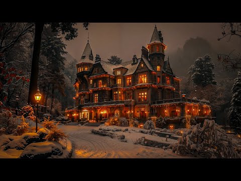 You’re Home for the Holidays in a Snowy Gothic Estate | Dark Academia Winter Music for Read & Study