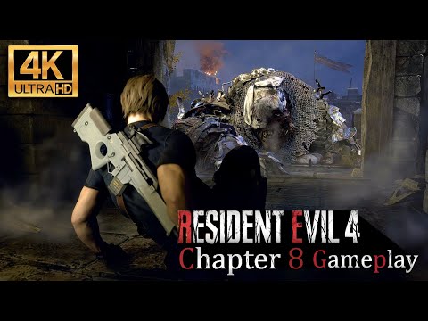 Resident Evil 4 Remake Walkthrough Gameplay Part 8 - (no commentary) 4K UHD 60fps