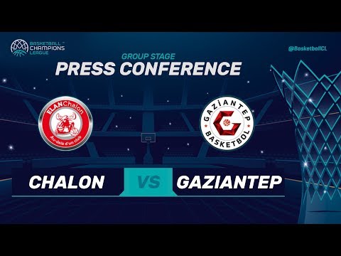 Elan Chalon v Gaziantep - Press Conference - Basketball Champions League 2017-18