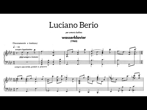 Luciano Berio - Wasserklavier