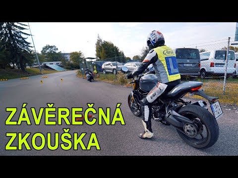 Jak vypadá závěrečná zkouška na motorku? - Motoškola Trefa