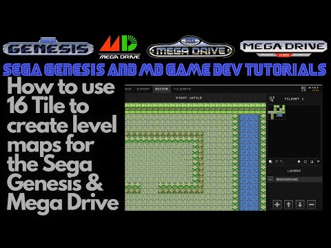How to Create Level Maps Using 16 Tile for Sega Genesis & Mega Drive - Beginners Game Dev Tutorials