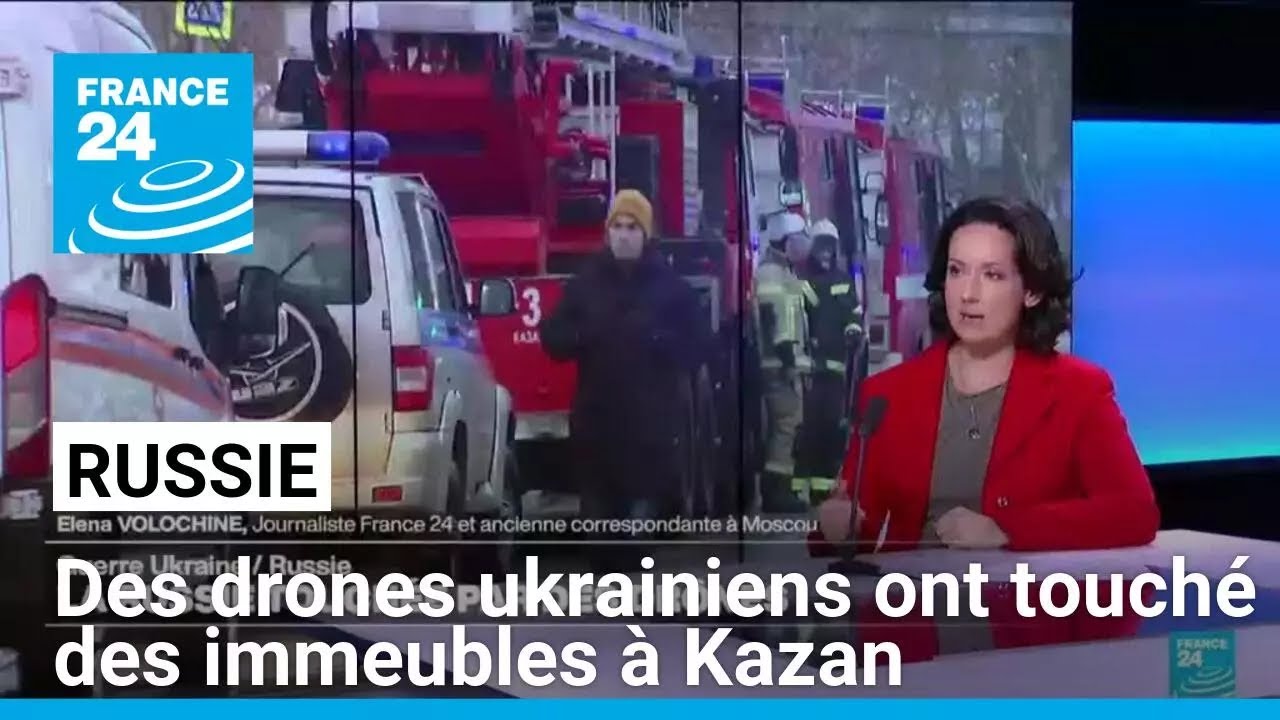 Guerre Ukraine-Russie : la Russie touchée par des drones, des immeubles endommagés • FRANCE 24