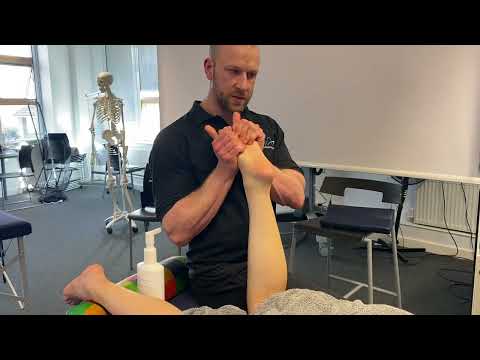 Lower leg massage techniques