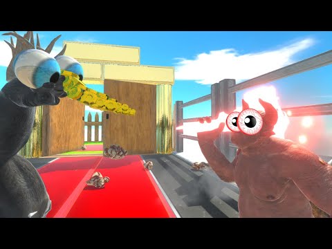 PRIMATES + INFERNALS ARE CHALLENGED BY CRAZY PUNCH - ANIMAL REVOLT BATTLE SIMULATOR