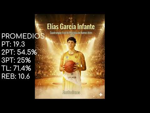 Elías García Infante - Cuadrangular Final de Provincia de Buenos Aires U-17 2025