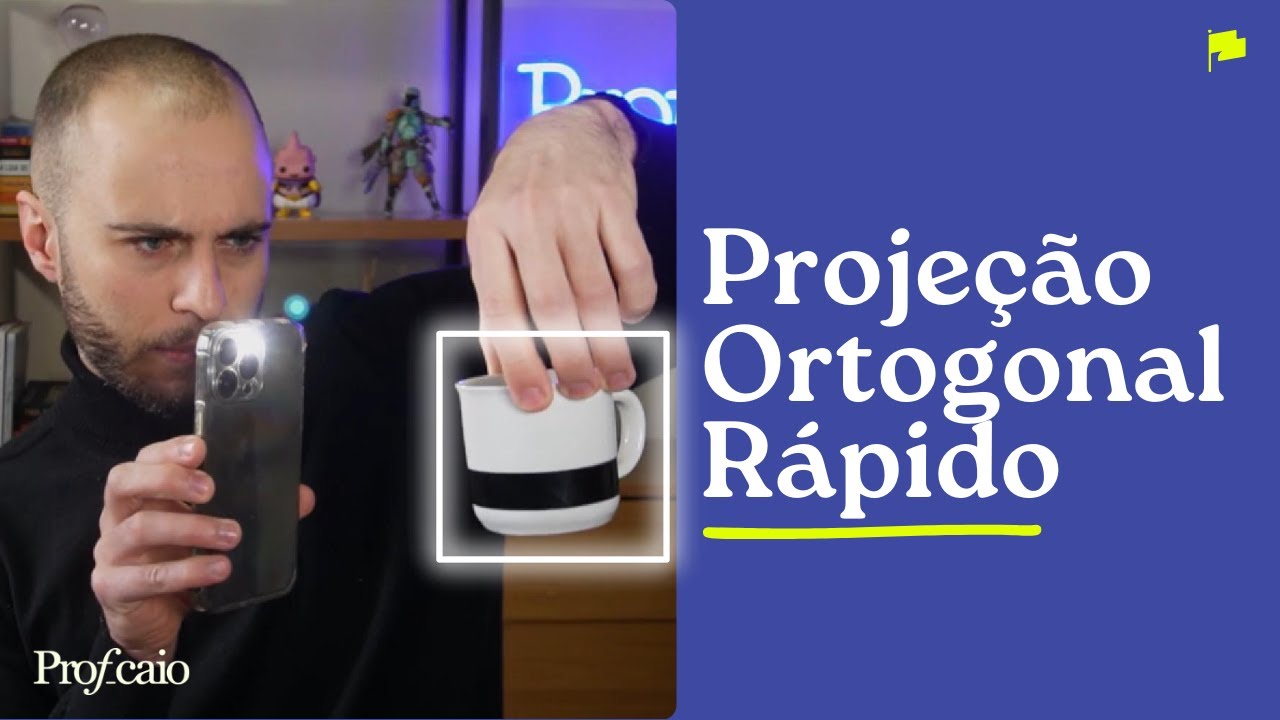 Técnica para desenhar PROJEÇÃO ORTOGONAL rapidamente no ENEM