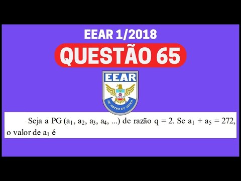 EEAR 2018 Matemática, progressão geométrica