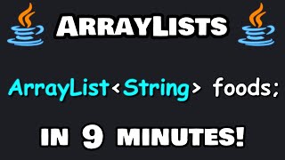 Learn Java arraylists in 9 minutes! 📃