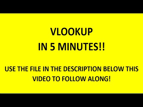 Vlookup in Excel - Learn how in 5 minutes!