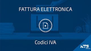 Fattura elettronica: tabelle - Codici IVA