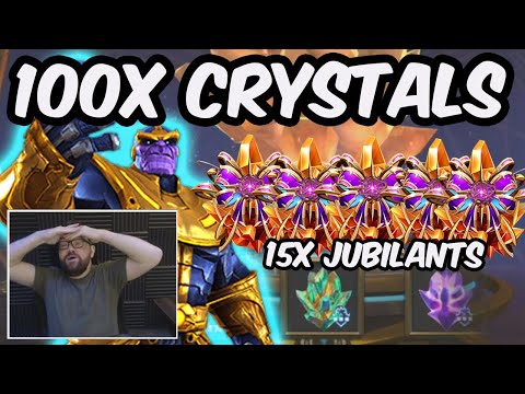 100x Superior Banquet Crystal Opening - 15x JUBILANT ROUND #2 ENABLED - Marvel Contest of Champions