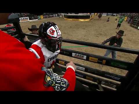Cody Coverchuk bucks off Bad Moon Rising (PBR)