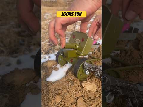 Mini Cannon Looks Fun Shoot Firecracker Backyard #toys #hobby #cannon #firecracker #toyswarrior