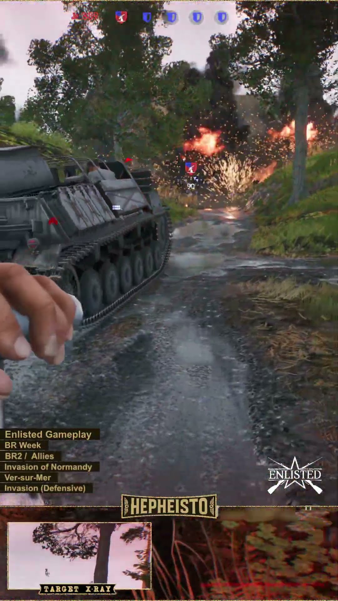 Assaulter eliminates Tank 15cm sIG 33 B Sfl with TNT Charge