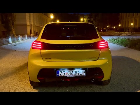 PEUGEOT 208 48V HYBRID FACELIFT (2024) bei NACHT - Details zu EXTERIEUR & INTERIEUR