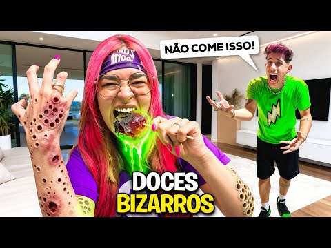 TESTEI O DOCE MAIS BIZARRO DE TODOS* Os Rosa provaram?