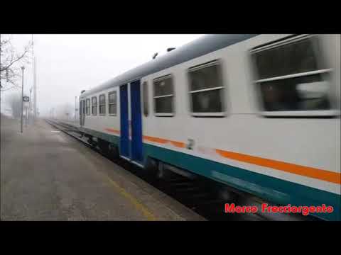 Transito alla Stazione di Fanzolo (TV) ALn 668 3124 + 3184 + 3152