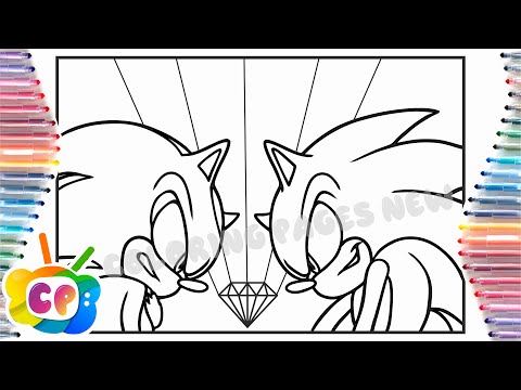 💙🦔💎 Sonic the hedgehog 3 coloring page / Sonic vs Shadow / Tobu - Memory Lane [NCS Release]