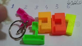 Keychain puzzle - Keychain puzzle cube - Solution to keychain puzzle cube