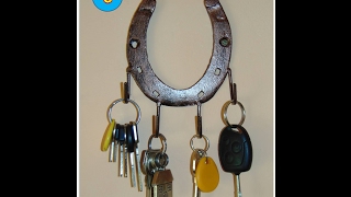 How to make a key holder from an old horseshoe