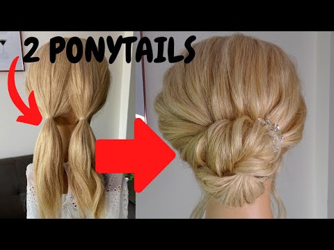 How to do an easy chignon hairstyle - quick chignon...