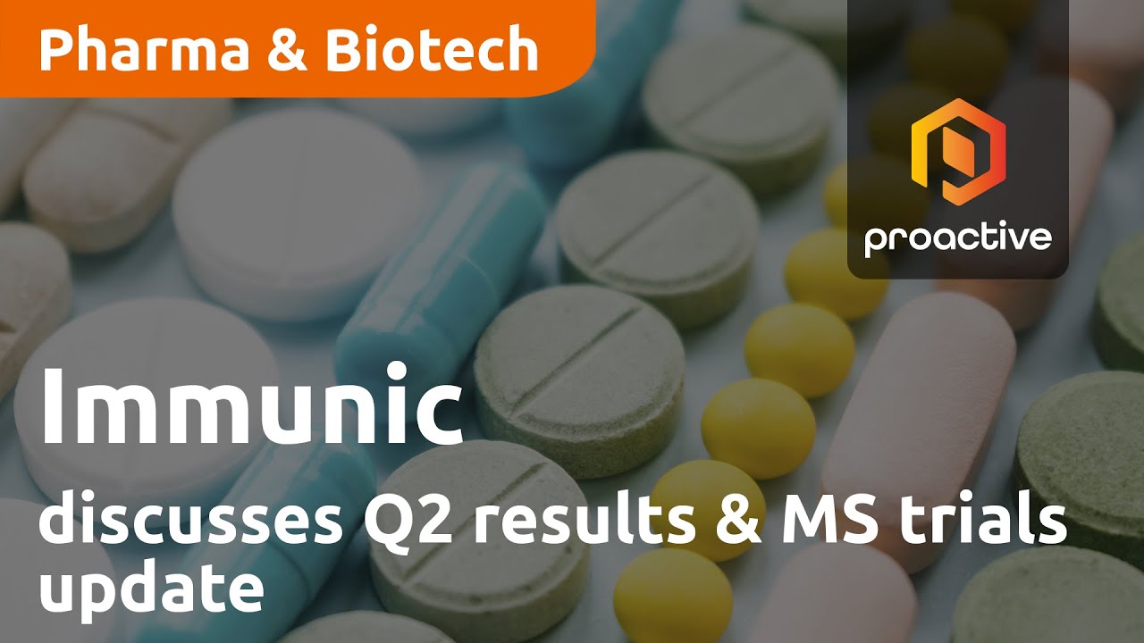 Immunic CEO discusses Q2 results & MS trials update