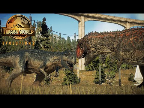 CARNOTAURUS VS ALLOSAURUS: Dominion Battle | Jurassic World Evolution 2