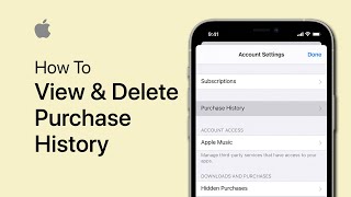 View & Delete Purchase History for App Store on iPhone - Tutorial