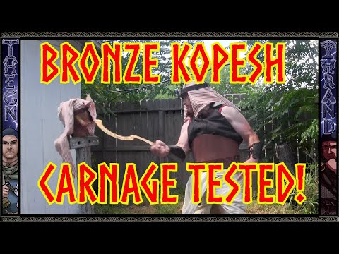 Bronze Age: Khopesh Deadliest Warriors of the Egyptian  Carnage Tested!