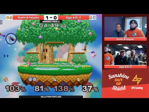 Rustin & FatGoku (Red) vs. Eggz & Dr. Z (Blue) | SSBM-D WF | SSOOS