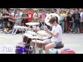 Sexy Hot Girl Big Ass Big Tits Playing Drum