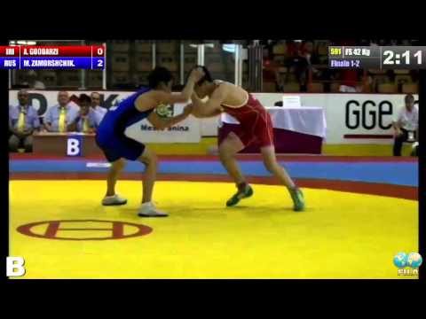 Finale 1-2 Freestyle 42 Kg (IRI) Alireza GOODARZI vs (RUS) Maksim ZAMORSHCHIKOV