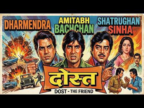 Dost 1974 Hindi Full Movie   Amitabh B, Dharmendra, Hema Malini, Shatrughan Sinha  Superhit Film