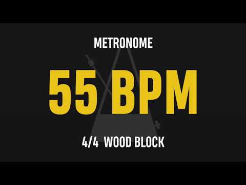 55 BPM 4/4 - Best Metronome (Sound : Wood block)