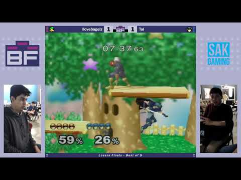 Battlefield 10 - Losers Finals - Tai (Marth) vs ilovebagelz (Luigi)