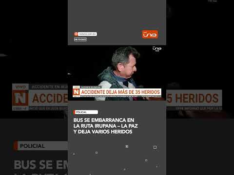 Bus se embarranca en la ruta Irupana – La Paz y deja varios heridos