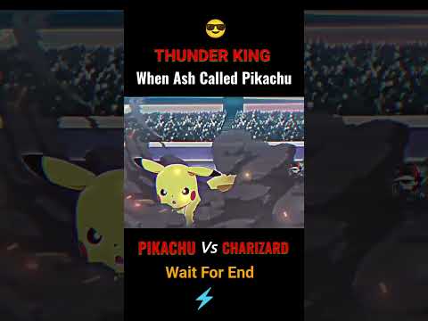 When Ash Called Pikachu | Pikachu vs Charizard #pokemon #shorts