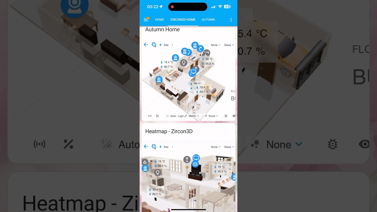 View your 3D smart home with Zircon3D, an add-on for Home Assistant #3dfloorplan #homeassistant