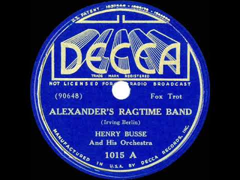 1936 Henry Busse - Alexander’s Ragtime Band (instrumental)