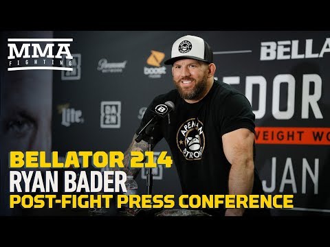 Bellator 214: Ryan Bader Post-Fight Press Conference - MMA Fighting