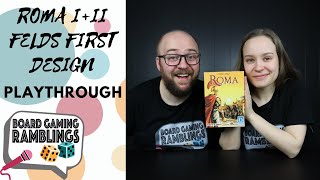 Playing Stefan Felds first game! Roma & Arena: Roma II (Stefan Feld Series)