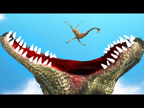 Which Mecha Units and Animals can cross over Trex Head Trap - Animal Revolt Battle Simulator