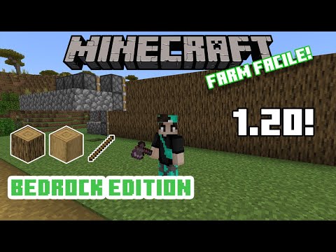 Velocissima FARM DI ALBERI per Bedrock Edition 1.20 || MINECRAFT ITA