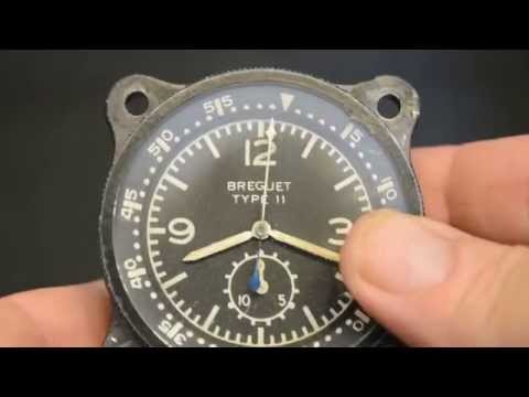 Breguet Type 11 airplane aircraft clock vintage air force number 11123