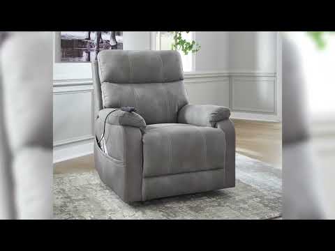 トゥルリラ Next-Gen Durapella Sand Power Lift Recliner From Ashley Furniture