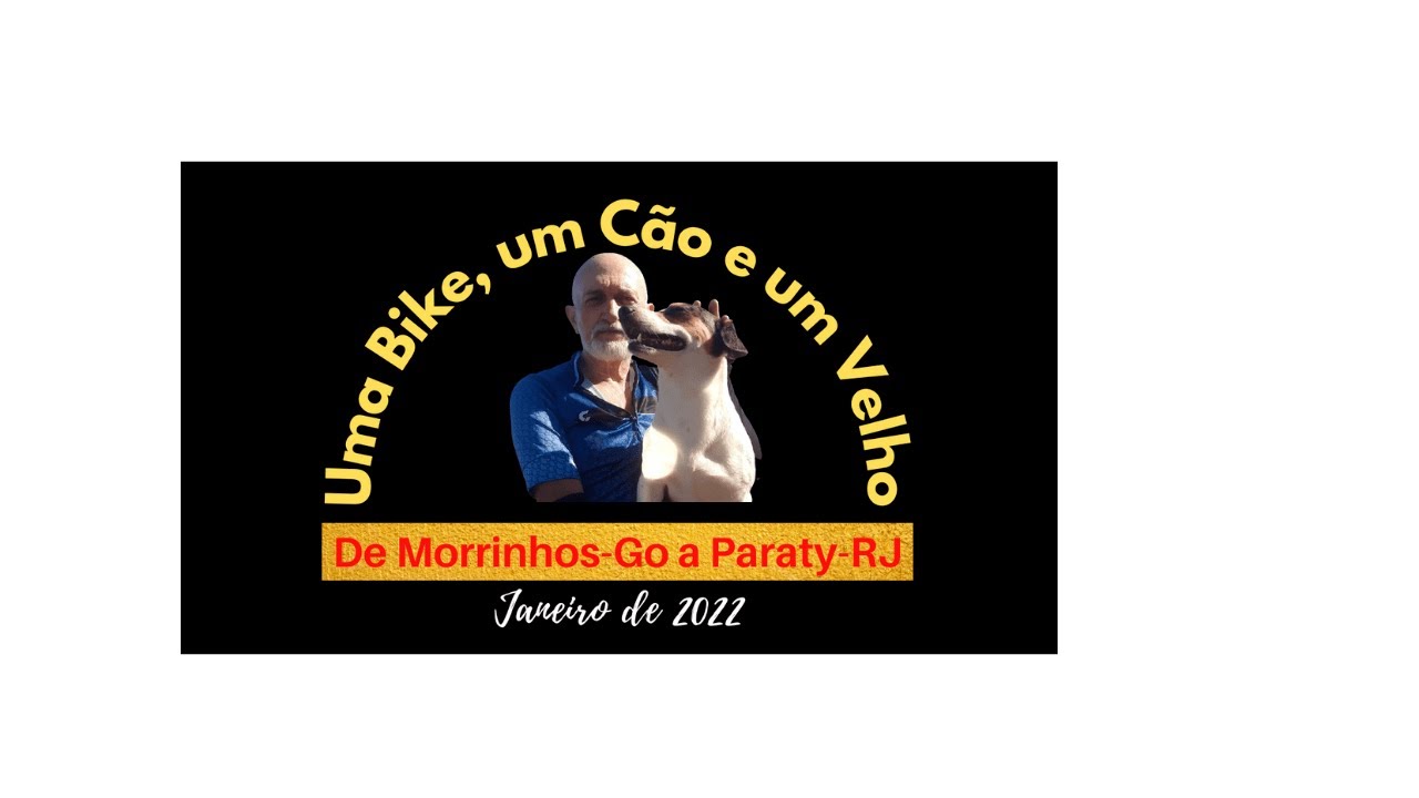 A BIKE, A DOG and AN OLD MAN Bike and bike trailer ready for the adventure from Morrinhos, GO to Paraty, RJ