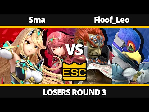 ESC 8 Losers Round 3 - Sma (Pyra / Mythra) Vs. Floof_Leo (Ganondorf, Falco) - SSBU Tournament