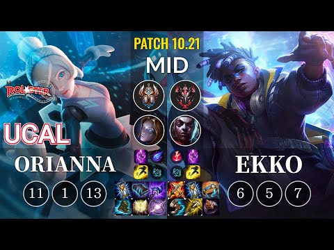 KT Ucal Orianna vs Ekko Mid - KR Patch 10.21